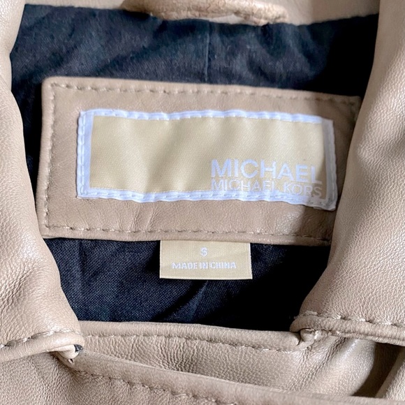 LEATHER MOTO JACKET | VINTAGE MICHEAL KORS - Picture 4 of 10